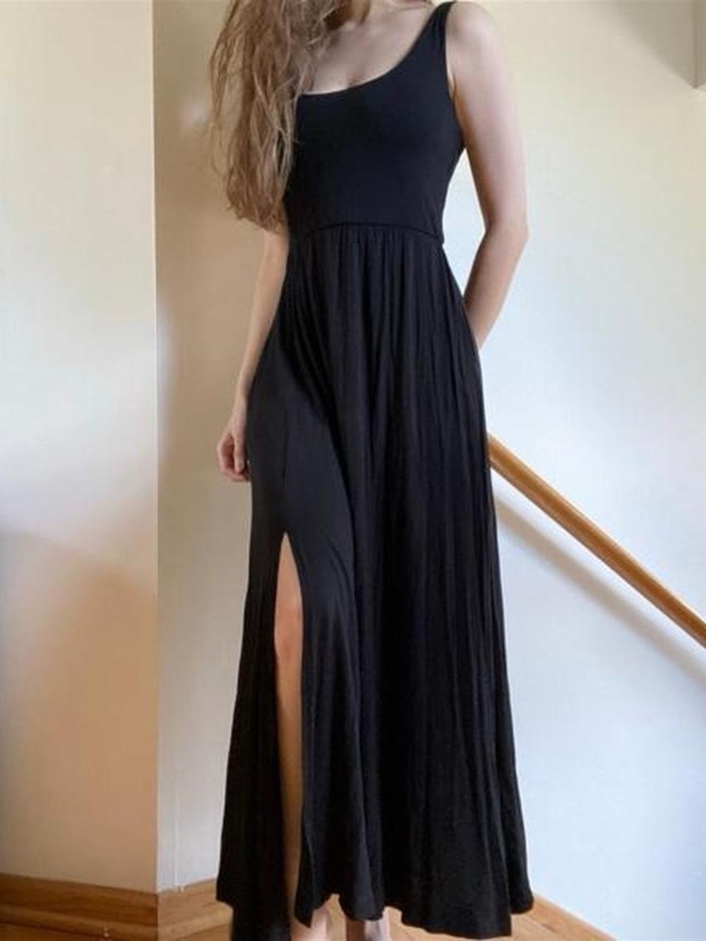A New Day Ballet Black Midi Dress
